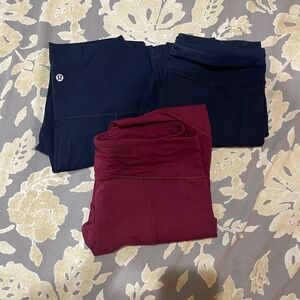 (3) Lululemon Cropped Leggings